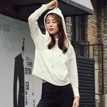 Новая Корейская версия полая сетчатая тренировочная одежда с длинными рукавами рубашка для бега йоги Свободная сетчатая куртка с капюшоном