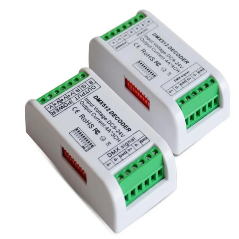 1 шт. Новая легкая 3CH BAN DMX контроллер 3ch DMX512 RGB декодер и Светодиодный драйвер для