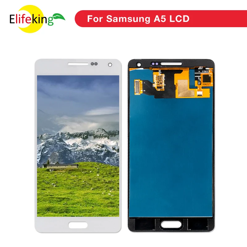 5 шт./лот сменный ЖК экран для Samsung Galaxy A5 2015 A500 A500H A500F A500M сенсорный в сборе