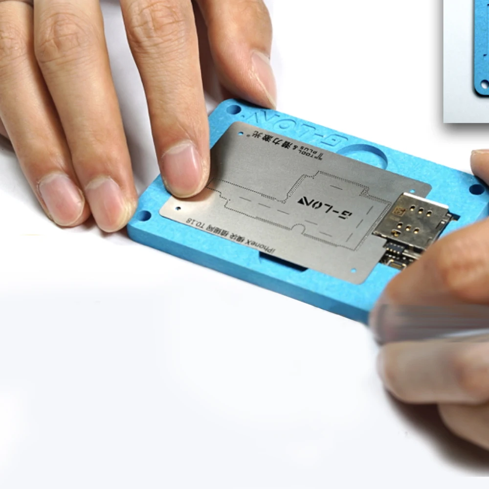 Iphone X Location JIG Kit Mainboard IC CHIP Fixture BGA Reballing Stencils Iphone Chips Circuit Board Repair Tool