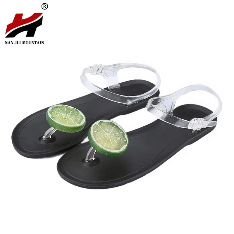 

Women Shoes Sandalias Mujer Fruit Flip Flops Jelly Sandals Shoes Girls Summer Flat Beach Sandals Flip Flops Women Sandal