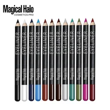 12 шт./компл. карандаш Карандаш для глаз Косметика Водонепроницаемый продолжительное Гладкий тщательно Eye Liner Pen Макияж MH1604