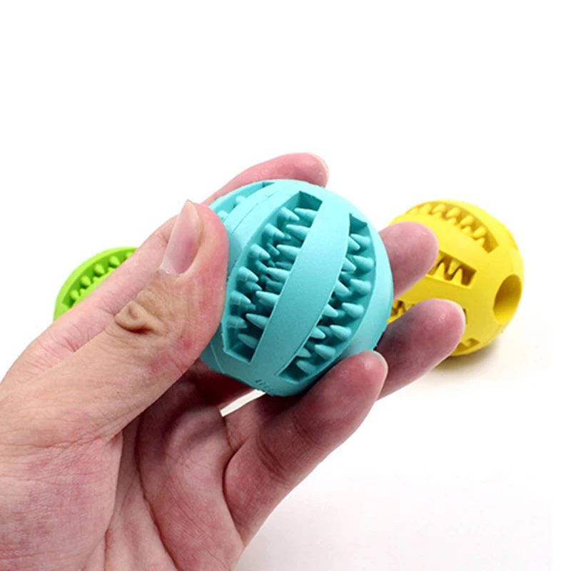Аксессуары для домашних животных игрушки собак четырех цветов мяч чистки зубов
