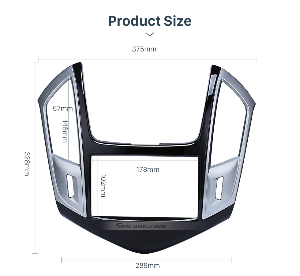 Seicane 2 DIN автомагнитола фасции приборной панели комплект рамка адаптер для 2013 Chevrolet Cruze Авто Радио панель установка