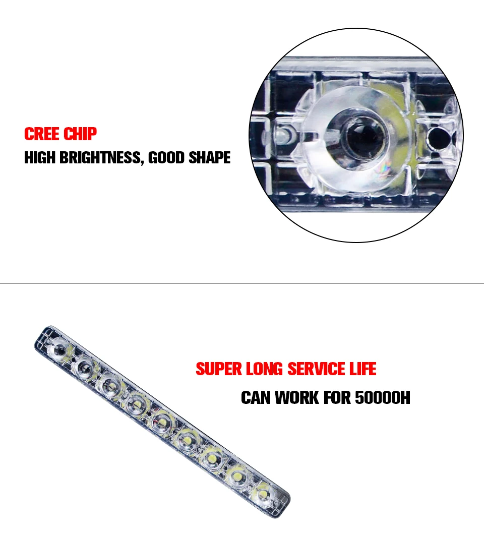 Foxcnsun 24W Car LED Work Light Bar led Chips Waterproof Offroad Car Work Bulb headlight ATV SUV 4WD Boat Truck for Jeep BMW (5)