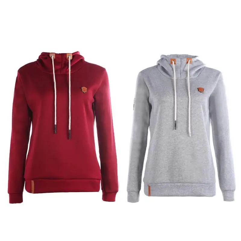 Thicken Autumn Winter Women Hoodies Warm Casual Solid