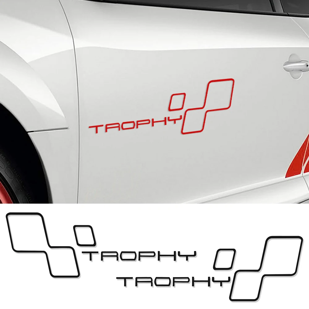 

Reflective Door Racing Side TROPHY Car Sticker Decal For Renault Sport Clio Cup Twingo Megane 2 RS GT Fluence Logan Accessories