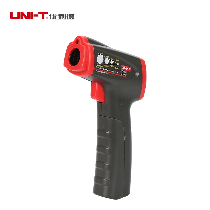 

UNI-T UT300S Non-contact Infrared Thermometer Digital IR Thermometer -32-400C Handheld LCD Temperature Laser Gun
