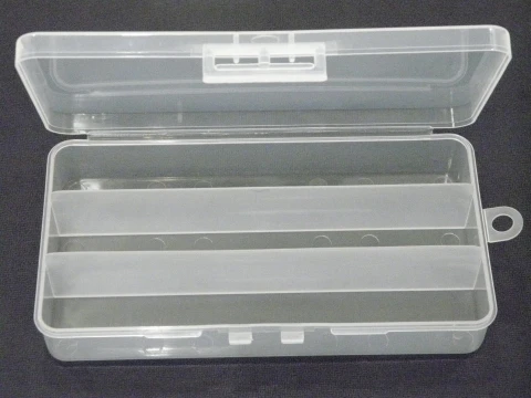 

3 Slots 7 inch X 3 3/4 inch X 1 1/3 inch Fishing Tackle Box For Fishing Lure Fishing Accessaries Hooks Spoons TB3