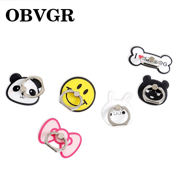 Goede Panda Strik Bone Metalen Vinger Ring Holder Smartphone 360 Graden universele Mobiele Telefoon Ring Stand voor iPhone 7 8 X XIAOMI