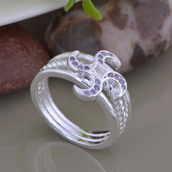 

wholesale High quality silver Fashion jewelry rings WR-905