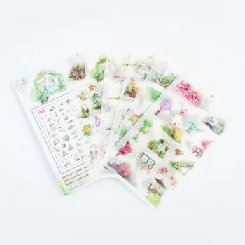 

6pcs Cute secret garden Organizer Calendar Diary Book Planner Sticker Scrapbook Decoration papeleria sale