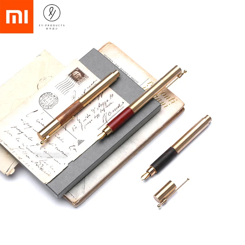 

Xiaomi Mijia Design Retro Time Light Portable Pen Gift Box Smooth Writing F Tip 0.6 mm Gift Set Wooden Advanced Pen