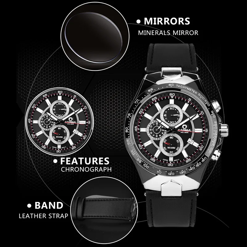 Роскошный бренд CASIMA часы мужские спортивные настольные светящиеся многофункциональные гоночные Мужские кварцевые наручные часы водонепроницаемые 100 м Montre Homme