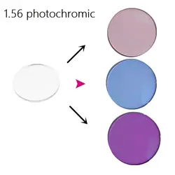 1,56 фотохромные близорукость очки розовый синий фиолетовый цвет пленки недоступны близорукость смолы Очки линзами для глаз