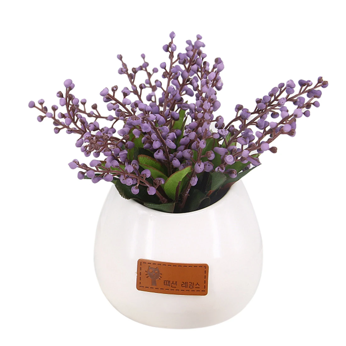 surwish Hanging Fake Flores Convallariae Sprig Pot Simulation Desktop