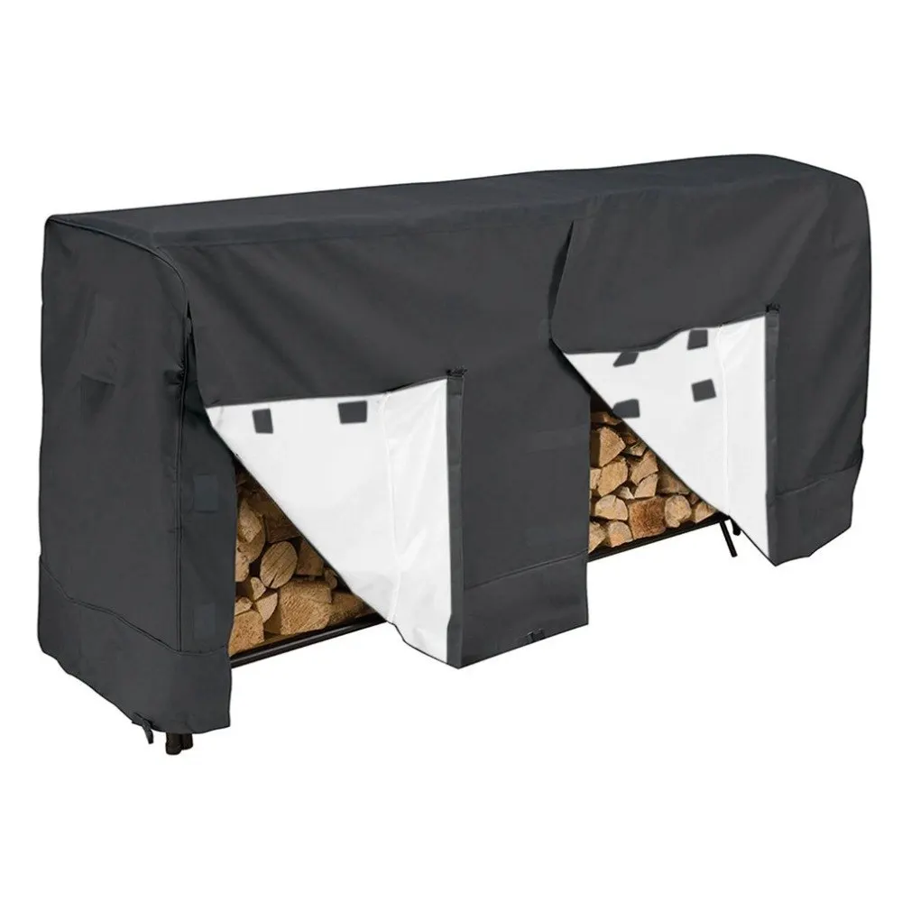 

Waterproof Log Rack Cover Dust Moistur Proof Firewood Cover PU Coated UV Resistant Cover Protector with Carry Bag For Outdoor
