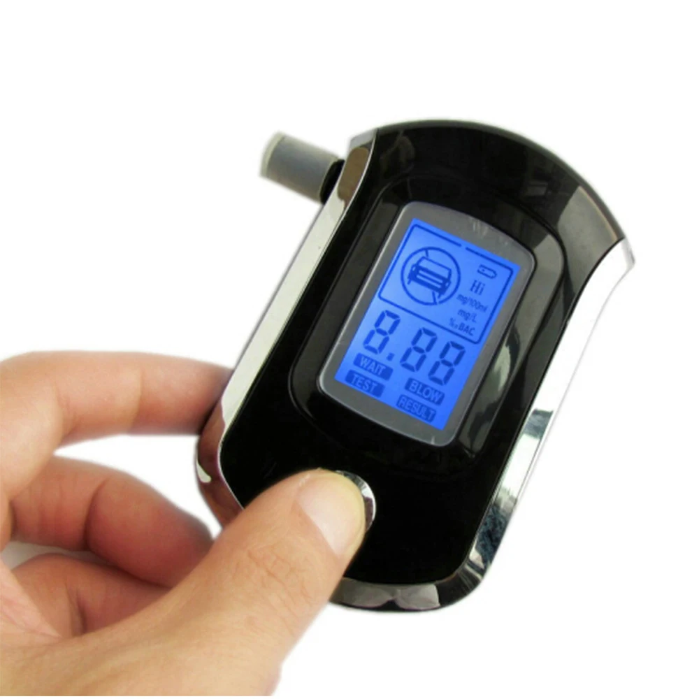 المهنية LCD الرقمية الشرطة التنفس سيارة جهاز اختبار شرب الكحوليات الكحول محلل كاشف المهنية LCD الرقمية الشرطة التنفس سيارة جهاز اختبار شرب الكحوليات الكحول محلل كاشف
