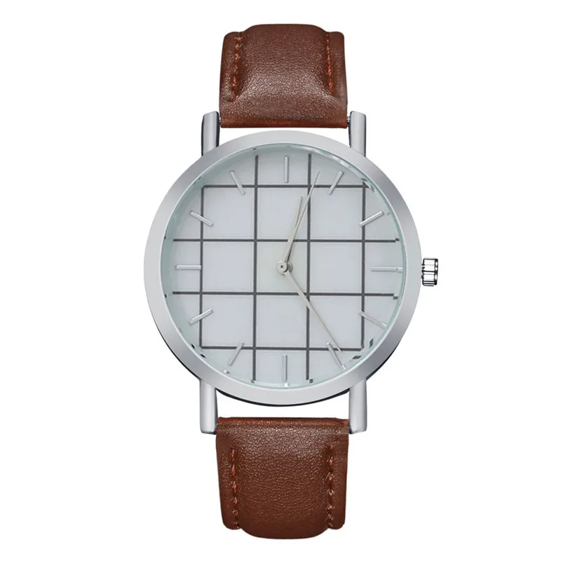 

MJARTORIA 2018 Women Stripe Watches Leather Band Bracelet Quartzwatch Digital Clock Calendar Minimalist Watch Dress Wristwatch