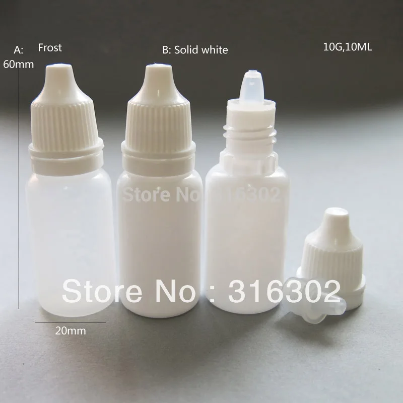 Высокое качество 10 мл прозрачные ПЭТ флакон-капельница бутылки 1/3OZ Пластик пластиковый флакон-капельница 10CC глазные капли бутылка