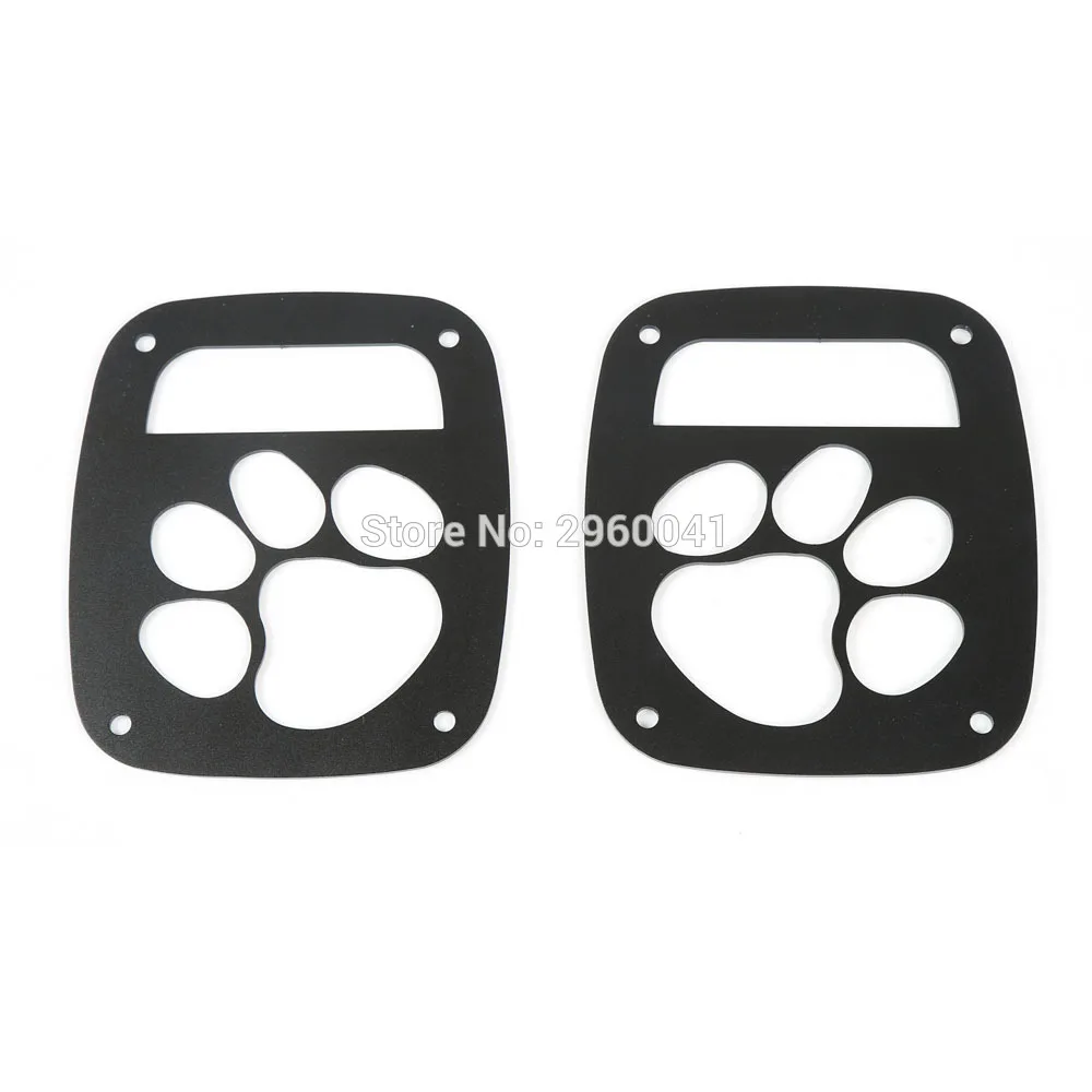 2020 Jeep Wrangler Paw Print Tail Light Covers