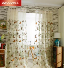Hot Sale butterfly Embroidered Tulle font b Curtains b font for Living Room font b Window