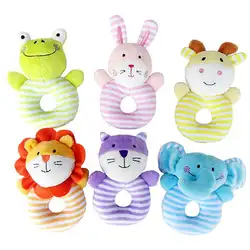 Милые детские погремушки Кролик Плюшевые Детские Мультяшные игрушки для кроватки для новорожденных 0-24 месяцев обучающая игрушка плюшевый