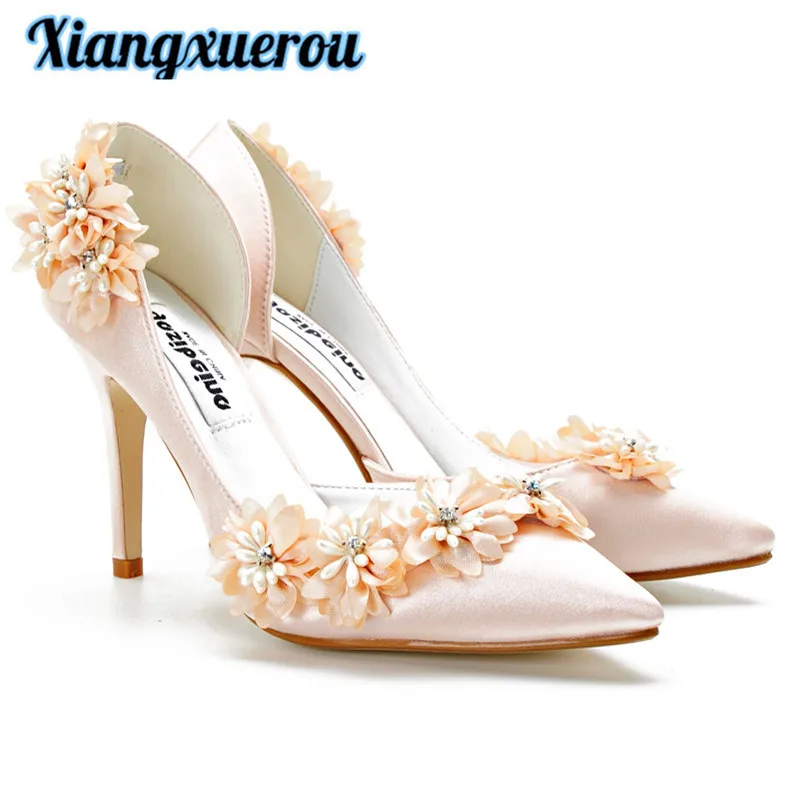 Xiangxuerou 2017 new wedding shoes dress shoes champagne
