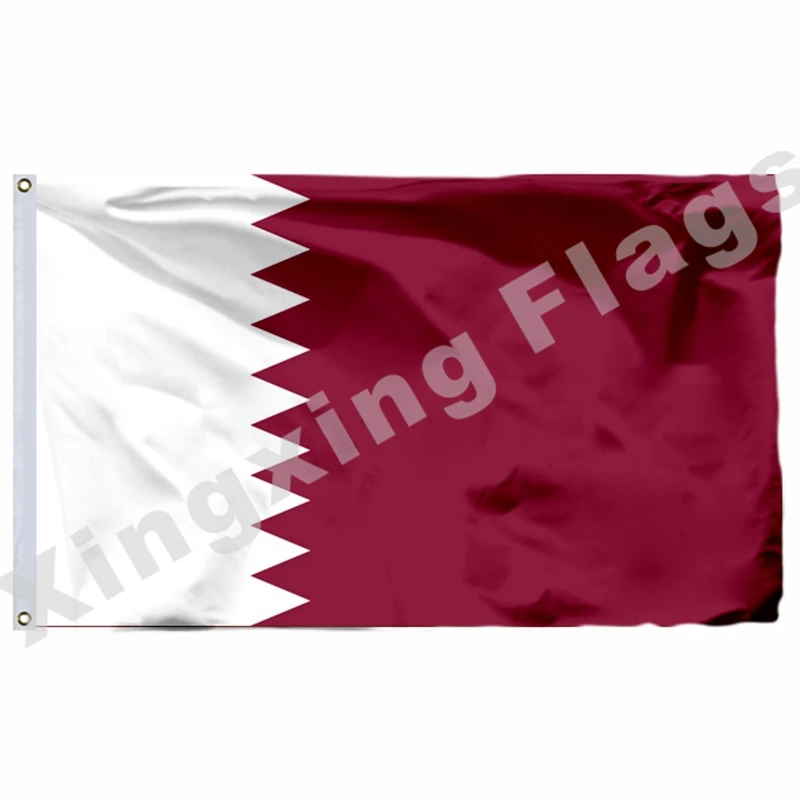 Qatar Flag 3ft X 5ft Polyester Qatar National Flag Flying