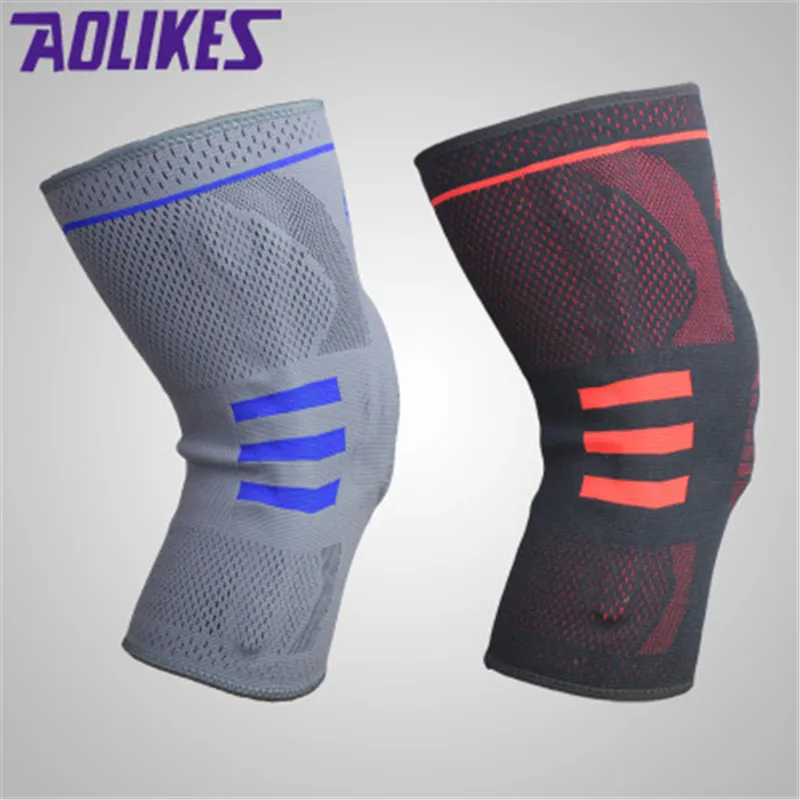 Aolikes 7mm Thickened Silicone Knee Pad Elastic aolikes 7mm thickened silicone knee pad elastic