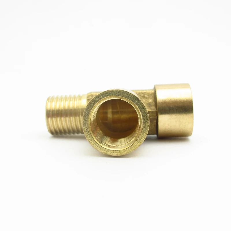 1/4 "3/8" 1/2 "BSP гнездо x штекер тройник Тип 3 ходовой латунный фитинг для труб