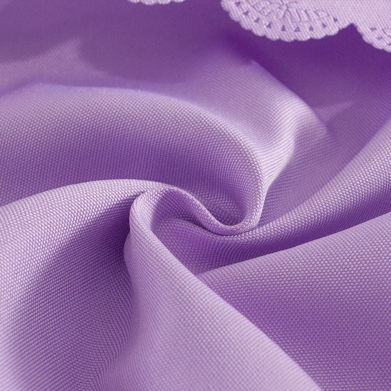  Solid Color Polyester Fabric Tablecloth Wedding Birthday Party Round/Rectangle Table Cover Desk Clo