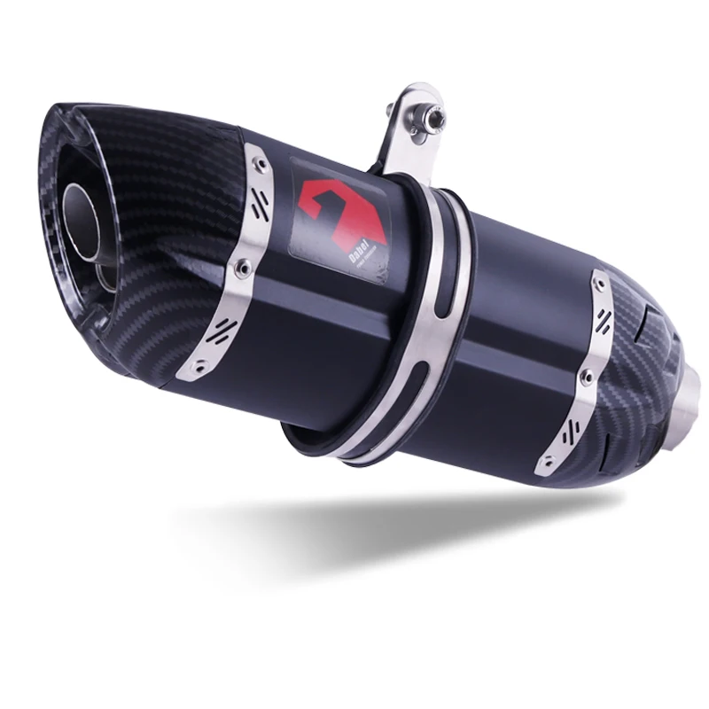 Universal Carbon Fiber Motorcycle Exhaust Pipe Muffler Motorbike Exhaust Pipe Titanium Exhaust