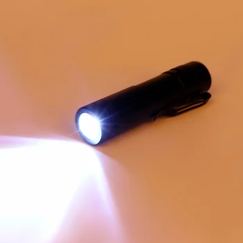 

Portable Mini COB Flashlight LED Waterproof Pocket LED Lamp Energy-saving Pen Shaped Clip Light Mini Torch