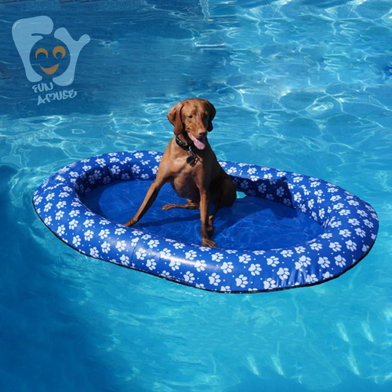 140x90cm Large Inflatable Pet Dog Water Fun Toys Pool Floats Mattress Durable Oxford Cloth with Printing 140x90cm Large Inflatable Pet Dog Water Fun Toys Pool Floats Mattress Durable Oxford Cloth with Printing