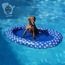 140x90cm Large Inflatable Pet Dog Water Fun Toys Pool Floats Mattress Durable Oxford Cloth with Printing