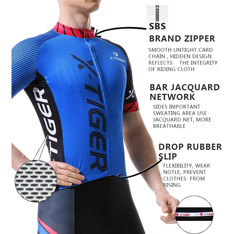 X-TIGER Pro Велоспорт Джерси гоночный велосипед одежда MTB велосипедная одежда летняя велосипедная одежда Hombre Maillot Ropa Ciclismo