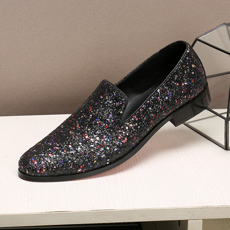 Condução De Couro Euro as Mocassins 46 1 Plana as Pics as Genuíno Barcos Grande 2 4 Glitter Tamanho Shinny Mola 3 Hombre As 8gfAAq