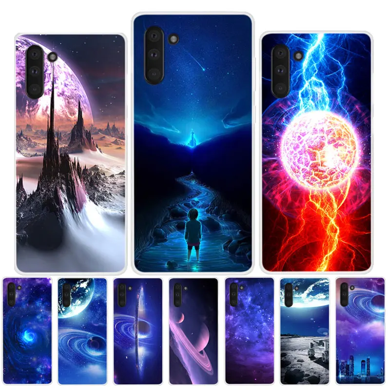 

For Samsung Note 10 Pro Case Silicone Space Soft TPU Back Cover For Samsung Galaxy Note 10 Plus Case Note10+ 10Pro Phone Coque