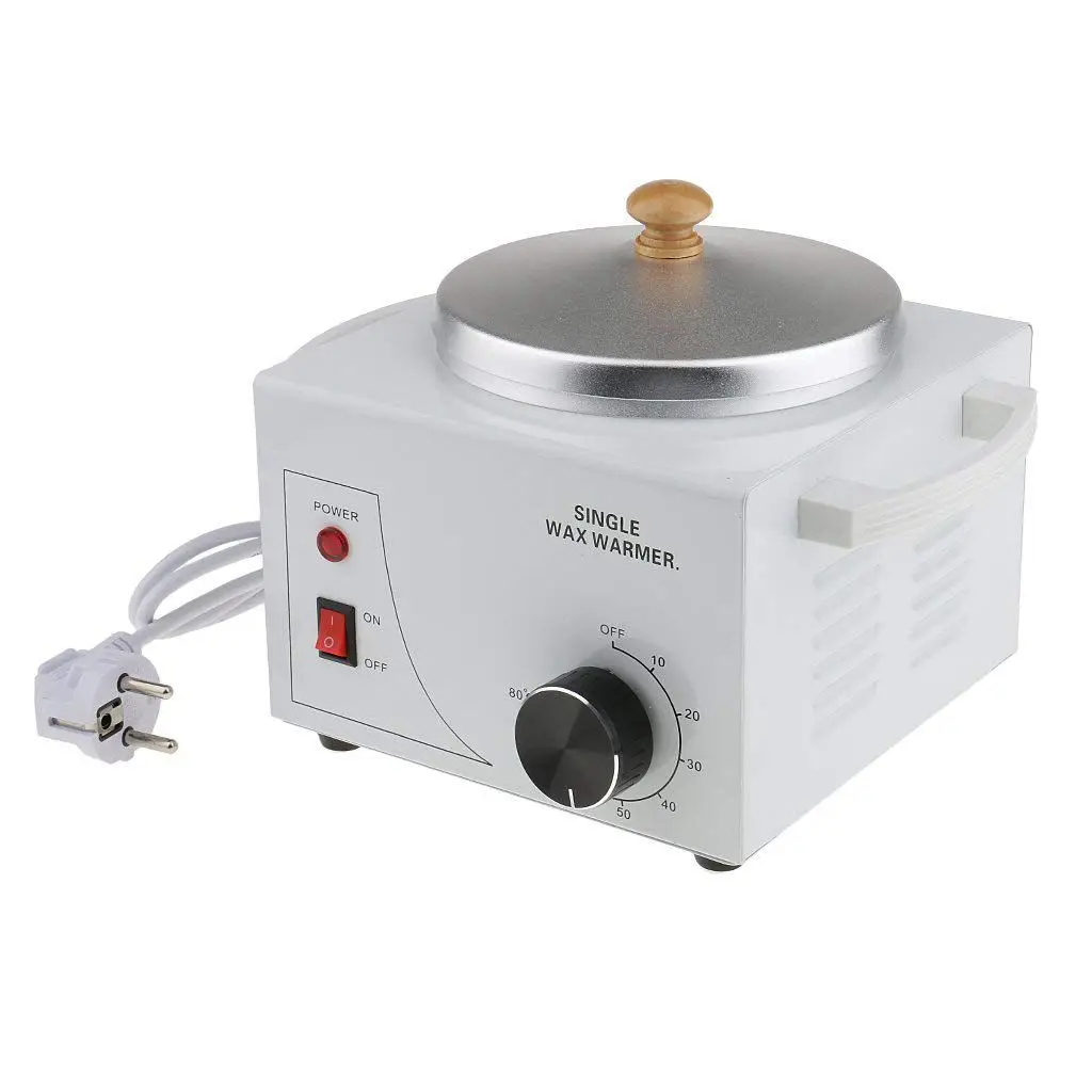 Single Pot Metallic Electric Waxing Machine Hot Waxing Paraffin Waxing for Professional Salon- EU Plug - Цвет: White