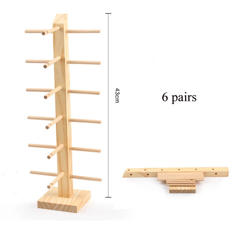 Твердый деревянный стеллаж для очков хранение в магазине стойка для очков декоративный реквизит для солнцезащитных очков кронштейн для Очков Полка для очков