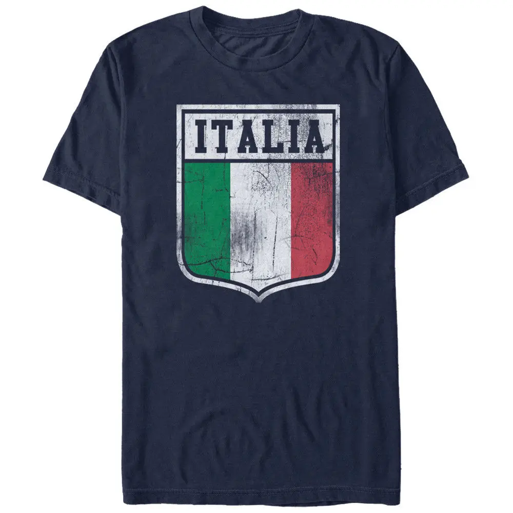 

Cool Fashion Design Soft Comfortable O-Neck Tees Italy Flag Crest Graphic T-Shirt For Men size S-3XL