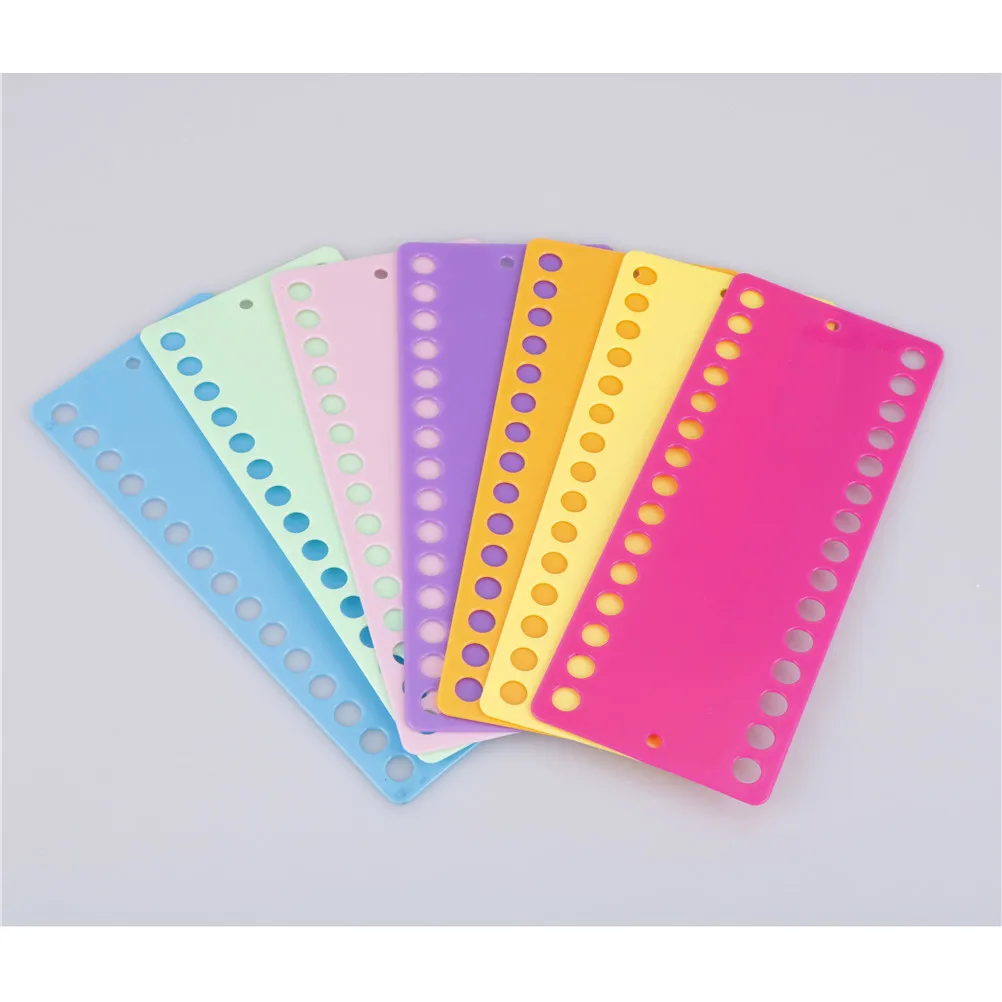 2Pcs Plastic Cross Stitch Row Line Tool 30 Positions Thread Board Thread & Yarn Organizer Embroidery Accessory 7 Colors