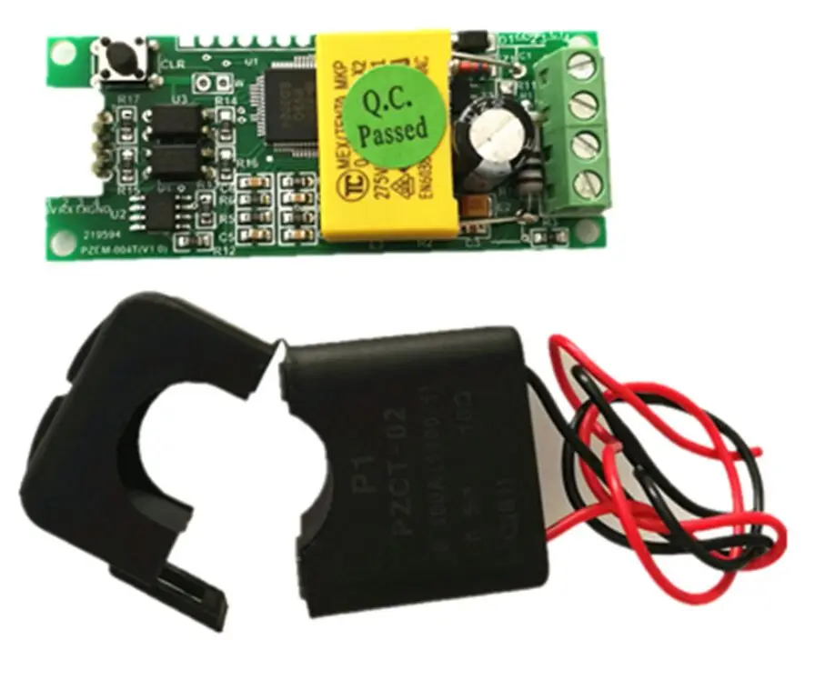 

PEACEFAIR AC Single Phase Multifunction Ampere Meter Watt Power Volt Amp TTL Current Meter PZEM-004T With Split CT For Arduino