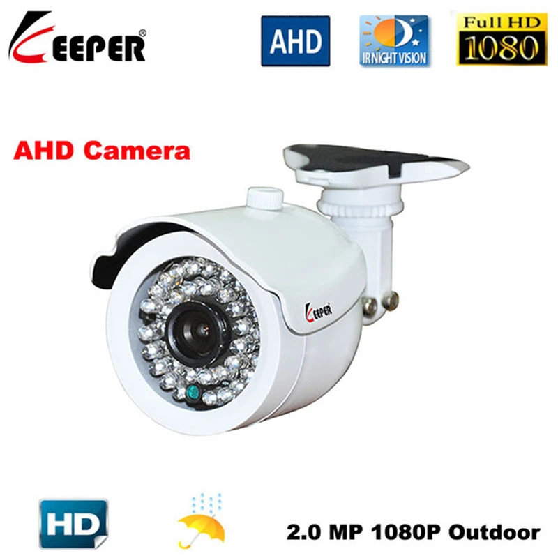 

Аналоговая камера Keeper AHD bnc разъем cctv full hd LED 1920*1080P Открытый водонепроницаемый белый черный 2019 Высокое качество оптовая продажа 3