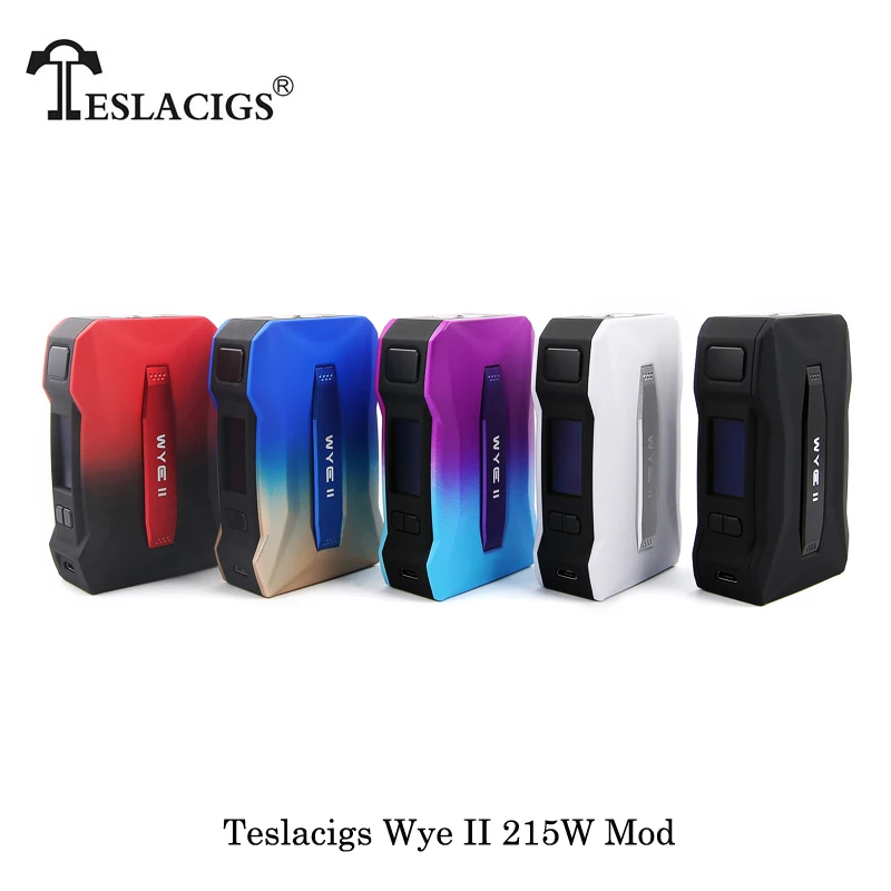Электронная сигарета Teslacigs Tesla Wye II 215 Вт бокс мод работает от двух супер легких