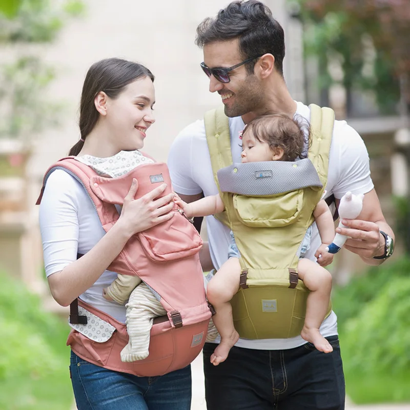 

New Ergonomic Baby Carrier Infant Baby Hipseat Carrier Front Facing Ergonomic Kangaroo Baby Wrap Sling for Baby Travel 0-36M