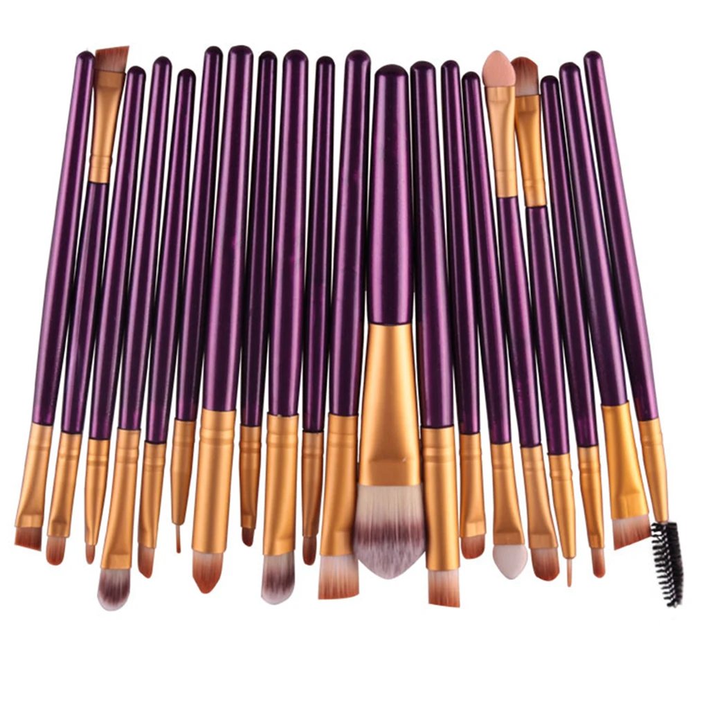 BGVfive20Pcs/set Women Girls Eye Makeup Brush Soft Bristle Eyeshadow Brush Set Kit Cosmetics Tools