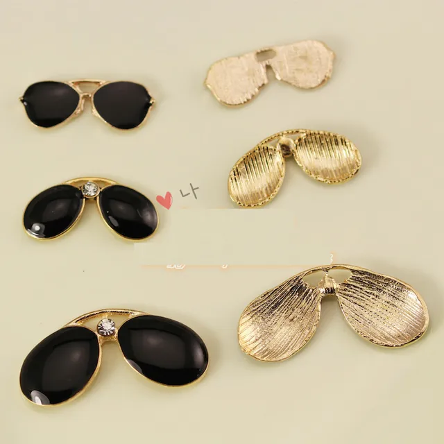 20pcs lovely Enamel Charm Sunglasses pendant necklace bracelet hair