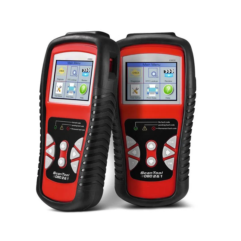 

Portable Car Diagnostic Tools KW830 OBDII EOBD Auto Scanner TFT Color Display 10 OBDII Test Modes Car Vehicle Diagnostic Tool